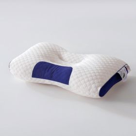 Soft Knitted Neck Pillow - Adjustable Ergonomic Orthopedic Contour Support, High Quality Pillow Core, For Sleeping Comfort (Option: Blue)