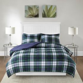 Scotchgard Down  All Season Comforter Set (Option: Navy-King)