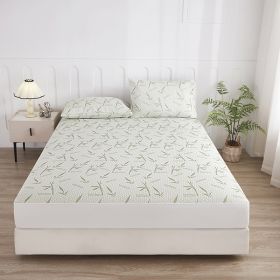 1PC Bamboo Cooling Fitted Sheet, Breathable Mattress Cover, Soft Deep Pocket Bed Sheet For Bedroom (Option: 39x75 inch)
