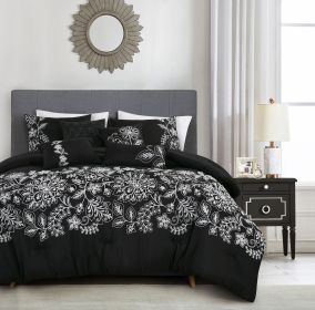 Naarah 7 Pieces Comforter Set (size: KING)