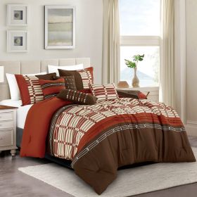 7 Pieces Comforter Set (size: QUEEN)